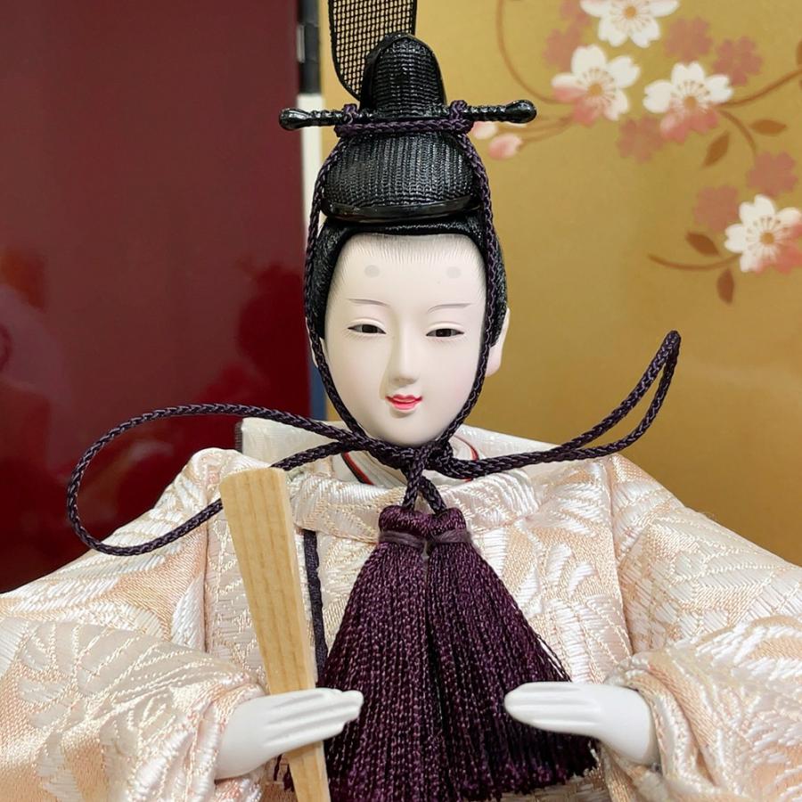 久月 雛人形 ひな人形 お祝い 収納飾り 収納式 銘木 栃 親王飾り 二人