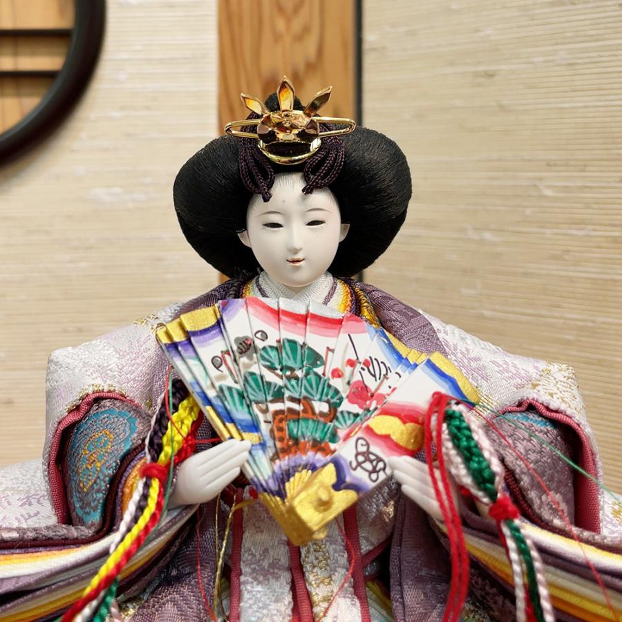 ひな人形収納型2人飾り 雛人形 久月 ひな人形 お祝い 収納飾り 収納式 親王飾り 二人飾り 2人