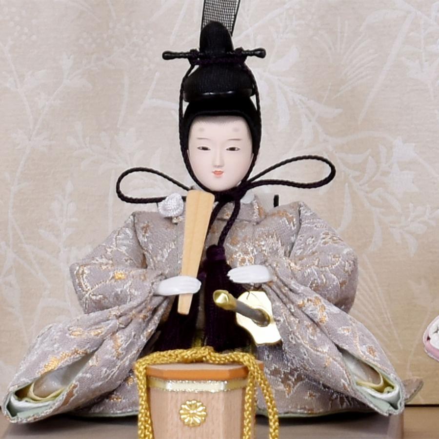 雛人形 久月 ひな人形 収納 コンパクト おしゃれ かわいい グレー ピンク マンション モダン 女の子 ミニ 初節句 木製 くすみ ベージュ 92405-40 親王飾 2026