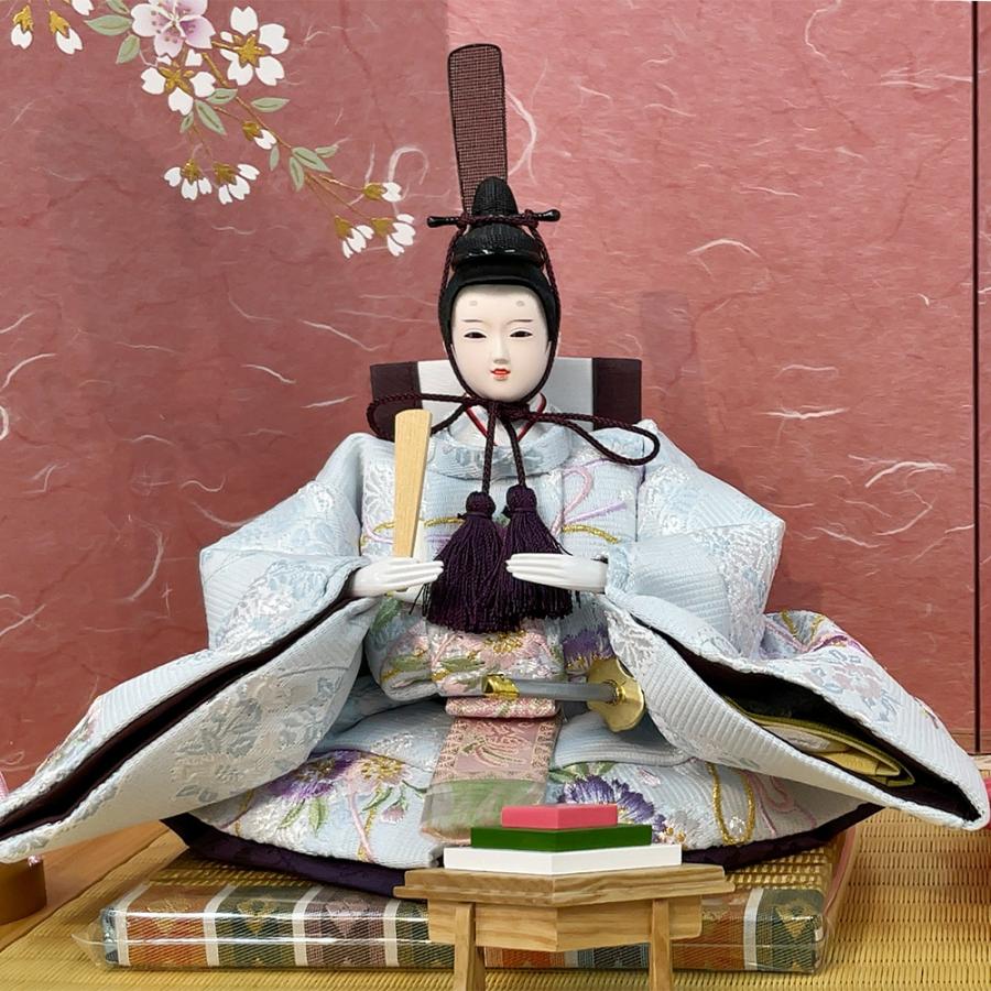 久月 雛人形 ひな人形 お祝い コンパクト 収納飾り 五人飾り 三段飾り