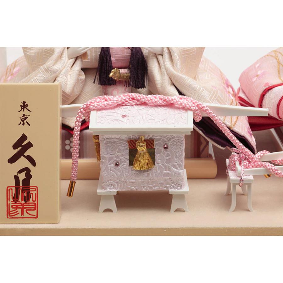 久月 雛人形 ひな人形 お祝い コンパクト ケース入り 親王飾り 二人