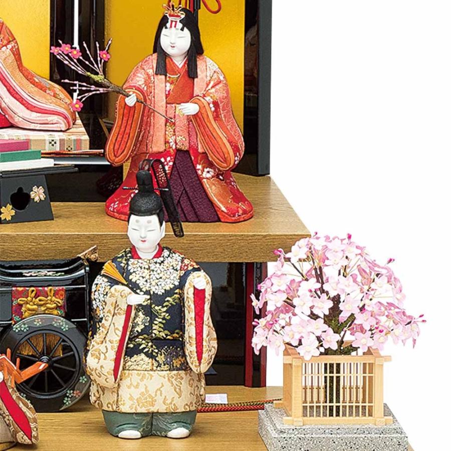 【中古美品　送料込合計¥66000】　木目込み雛人形　7段飾り　雛祭り　④ 木目込み人形 雛人形【彩華雛】 ひな人形・雛飾り 有松人形工房 通販