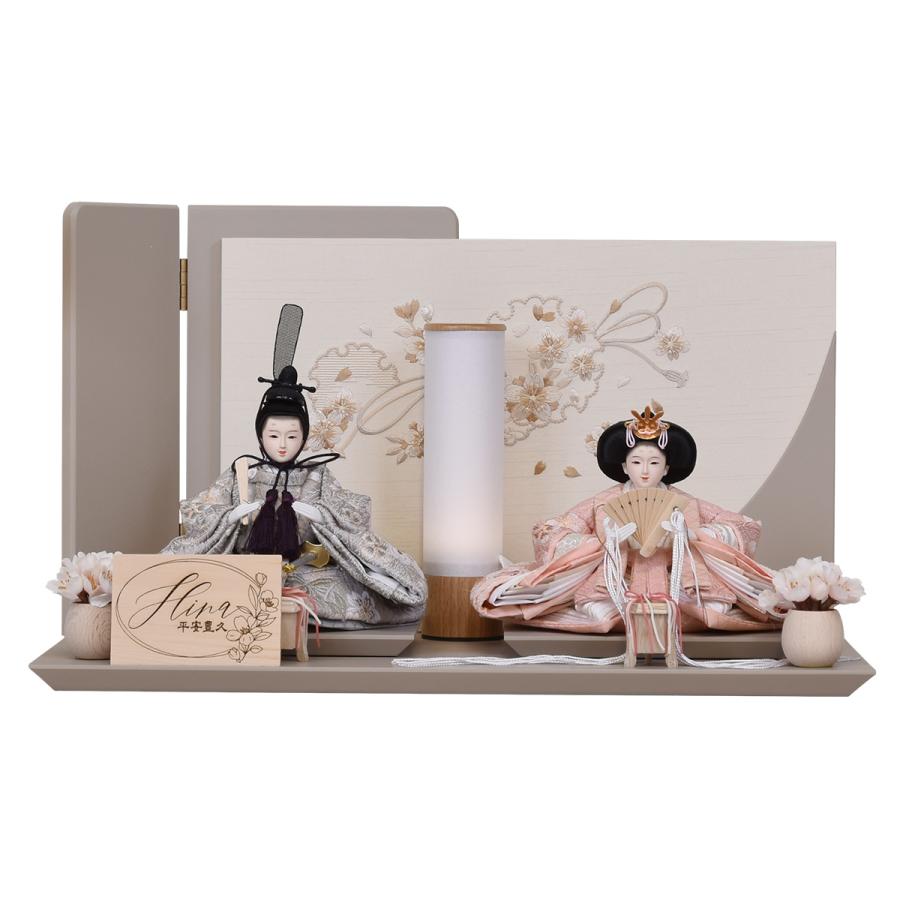 雛人形 コンパクト ミニ くすみ色 おしゃれ かわいい ひな人形 可愛い