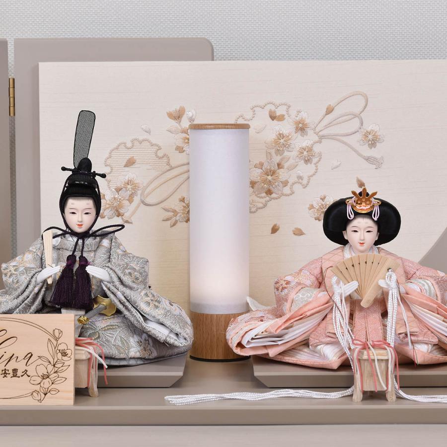 雛人形 コンパクト ミニ くすみ色 おしゃれ かわいい ひな人形 可愛い