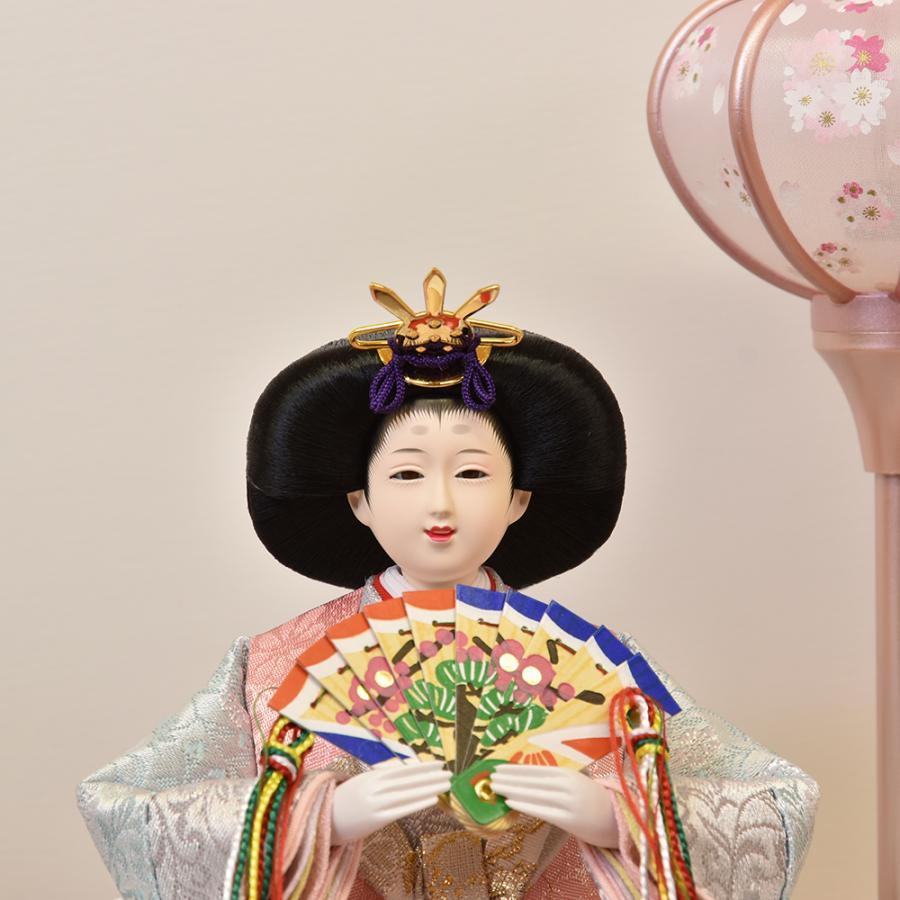 雛人形 コンパクト ケース飾り 選べる ミニ 丸型 紫ボカシ 桃ボカシ 飾り花 アクリル 小三五親王飾り 金襴仕立 おしゃれ おひな様 かわいい モダン 243-270 2026_5