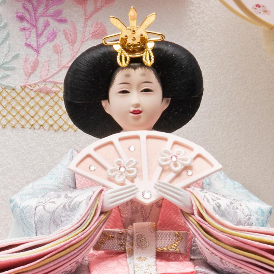 雛人形 コンパクト ミニ ケース飾り おとは 豆親王飾り 金襴仕立 R型