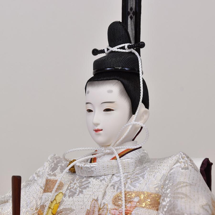 雛人形 コンパクト 松寿 ひな人形 刺繍 親王飾り 平飾り ししゅう 白 朱 ホワイト ピンク orijin  かわいい おしゃれ モダン 初節句 お雛様 おひな様 2026の画像