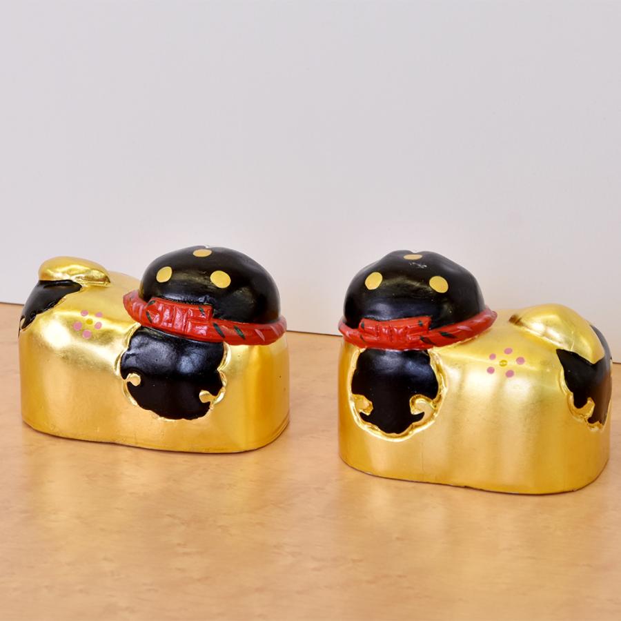 雛人形 ひな人形 おとぎ犬 2匹 収納箱入 金箔 コンパクト かわいい