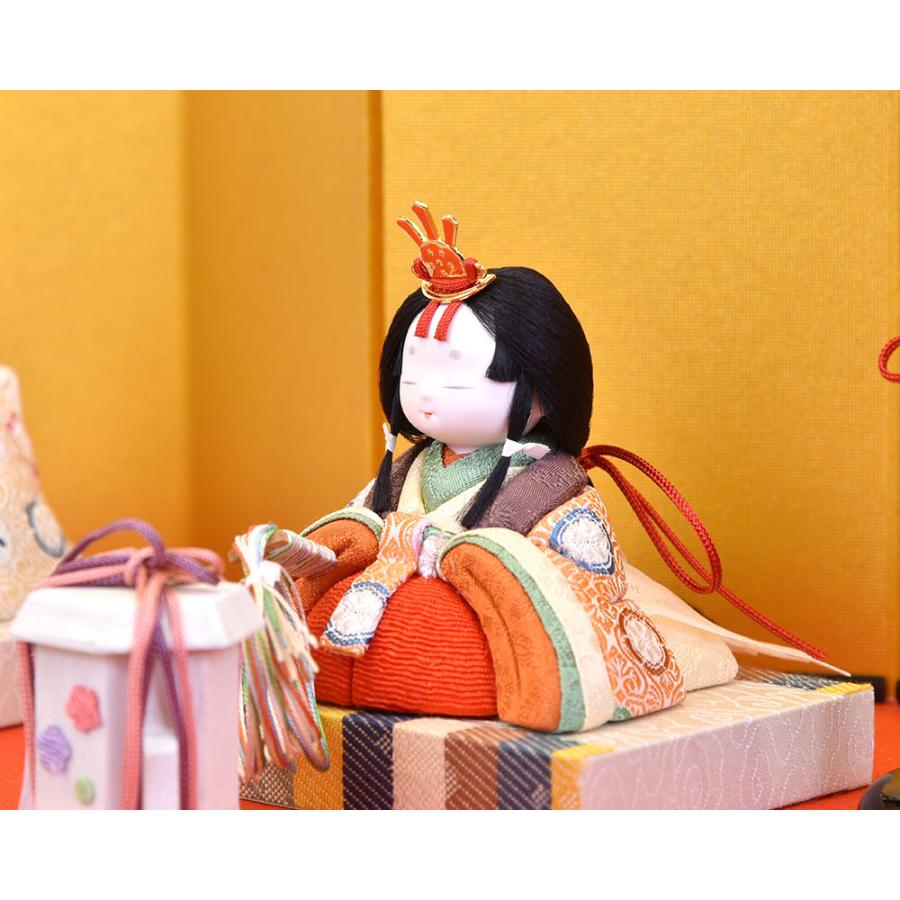 小型　雛人形 楽天市場】雛人形 ひな人形 コンパクト「さくらこ」 間口51cm