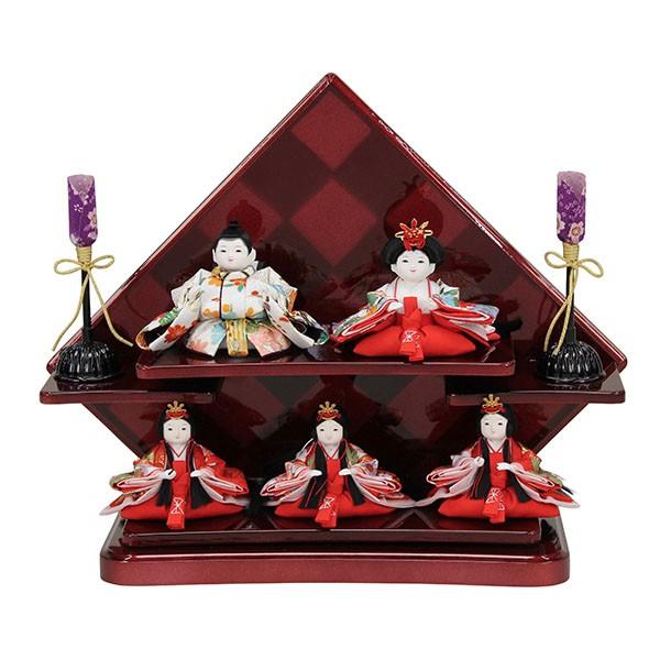 雛人形 五人飾り 超 コンパクト 5人 ミニ ひな人形 おしゃれ かわいい 初節句 お雛様 シンプル Supersport Tn