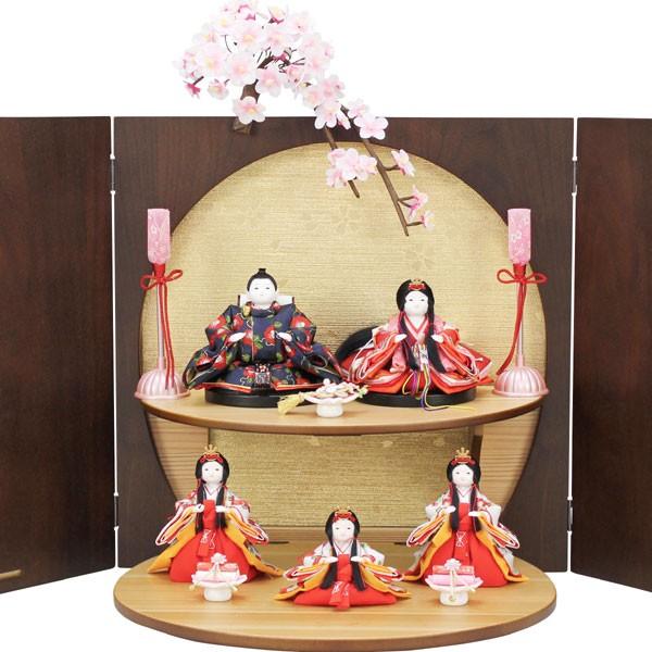 最安値❕ 雛人形 五人飾り 超 コンパクト 5人 ミニ ひな人形 おしゃれ かわいい 初節句 お雛様 シンプル 台屏風折畳式 【NAN2311440648】(81972円)