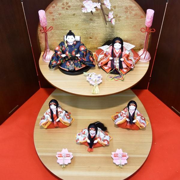 最安値❕ 雛人形 五人飾り 超 コンパクト 5人 ミニ ひな人形 おしゃれ かわいい 初節句 お雛様 シンプル 台屏風折畳式 【NAN2311440648】(81972円)