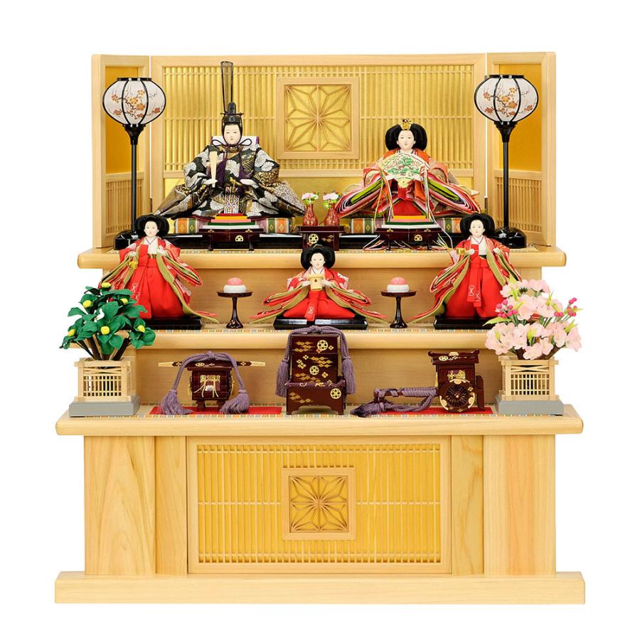 雛人形 ひな人形 お祝い 三段飾り 3段飾り 五人飾り 5人飾り おしゃれ かわいい おしゃれ 可愛い