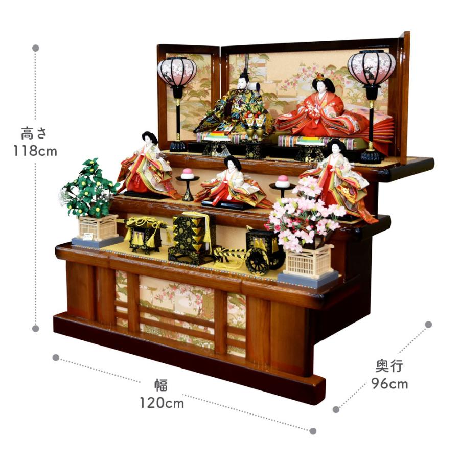 雛人形 ひな人形 お祝い 三段飾り 3段飾り 五人飾り 5人飾り おしゃれ かわいい おしゃれ 可愛い ゲーム、おもちゃ 季節玩具