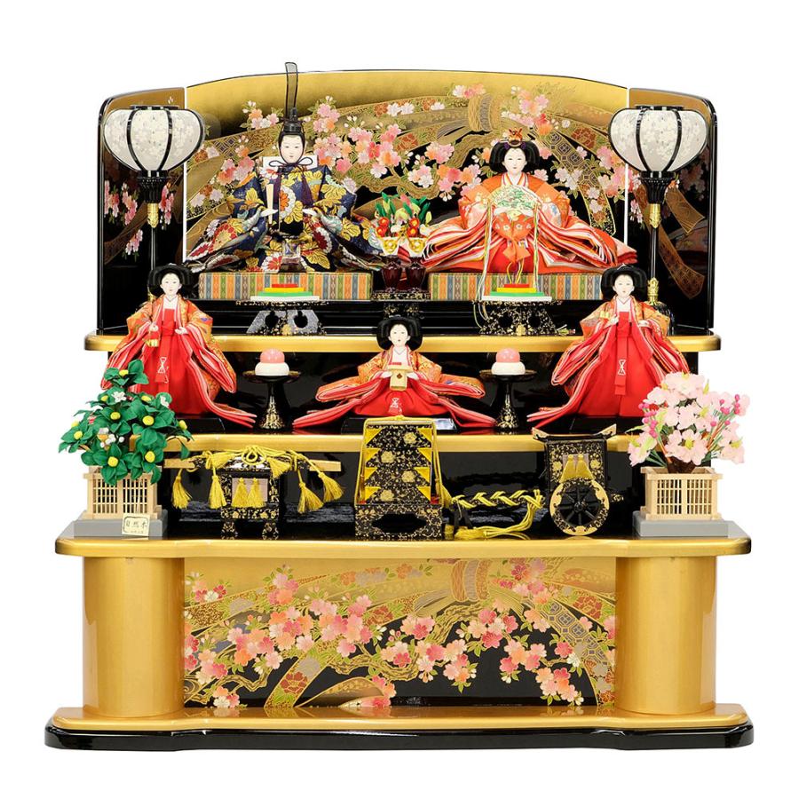 雛人形 ひな人形 お祝い 三段飾り 3段飾り 五人飾り 5人飾り おしゃれ かわいい おしゃれ 可愛い