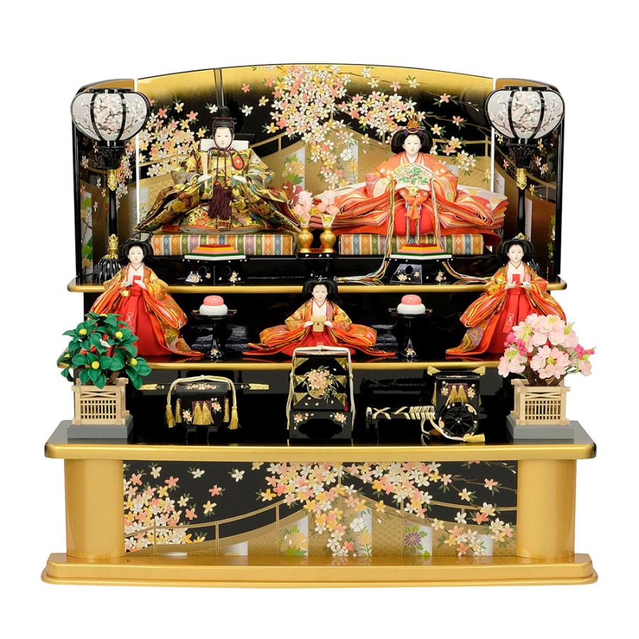 雛人形 ひな人形 お祝い 三段飾り 3段飾り 五人飾り 5人飾り おしゃれ かわいい おしゃれ 可愛い