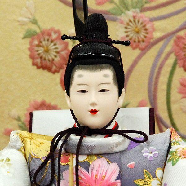 雛人形 三段飾り おしゃれ ピンク台 組立式 3段 五人飾り ひな人形 43t