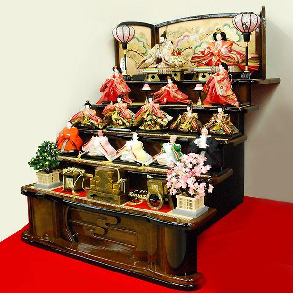 雛人形 五段飾り 15人飾り 5段飾り 十五人 ひな人形 43t : 雛人形-五月