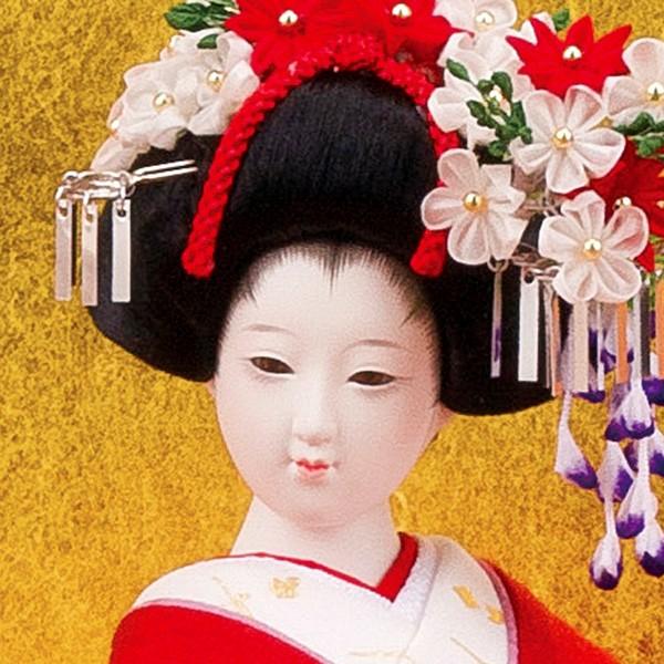 【値下！】尾山人形　日本人形　千代鶴　寿美礼　ガラスケース付き　商品券払い可 スキヨ人形研究所 【100周年記念祭】日本人形 尾山人形 ケース入り人形