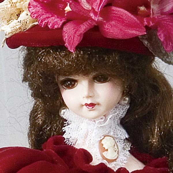 フランス人形 リボン・グレイシィ仏蘭西人形 ベルベット・エンジ