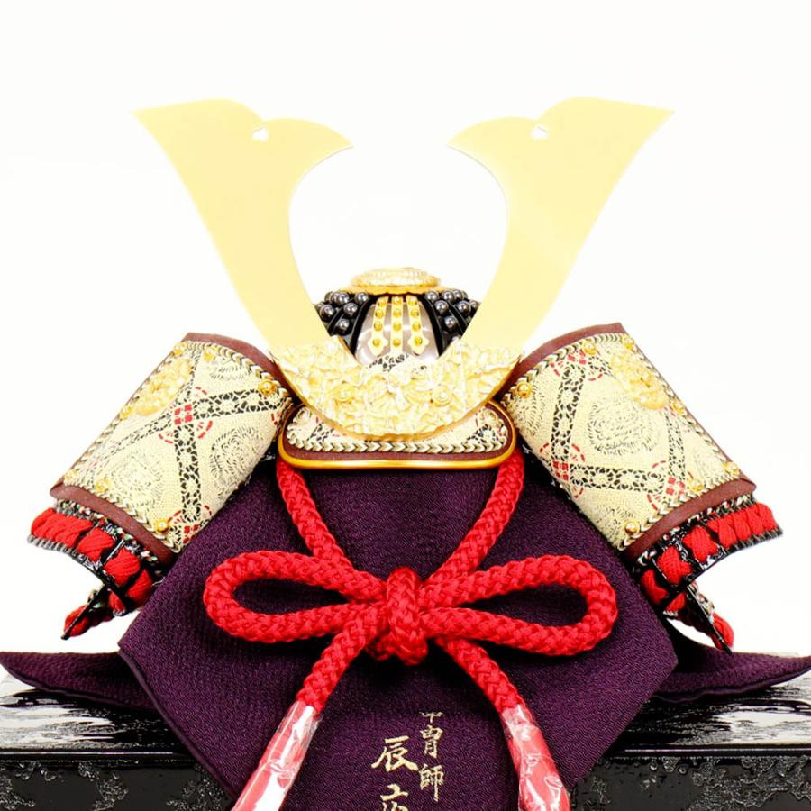 5月人形 五月人形 お祝い 兜飾り 1/4号 櫃付 竹雀 節句人形工芸士 辰広