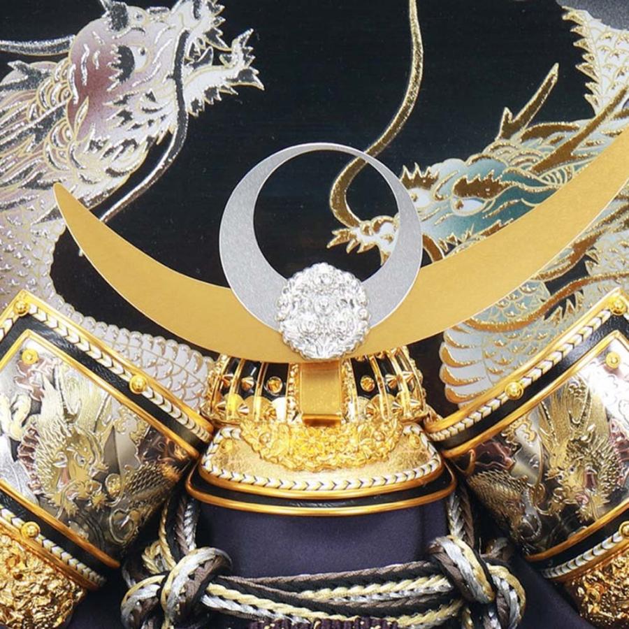 5月人形 おしゃれ 五月人形 武将 コンパクト 上杉謙信 兜 12号ケース