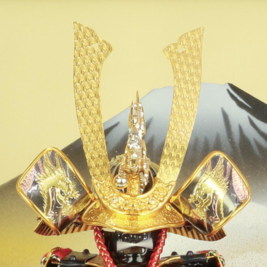 五月人形 ケース飾り 鎧 ケース入 お祝い 4号 初節句 ガラス 鎧セット