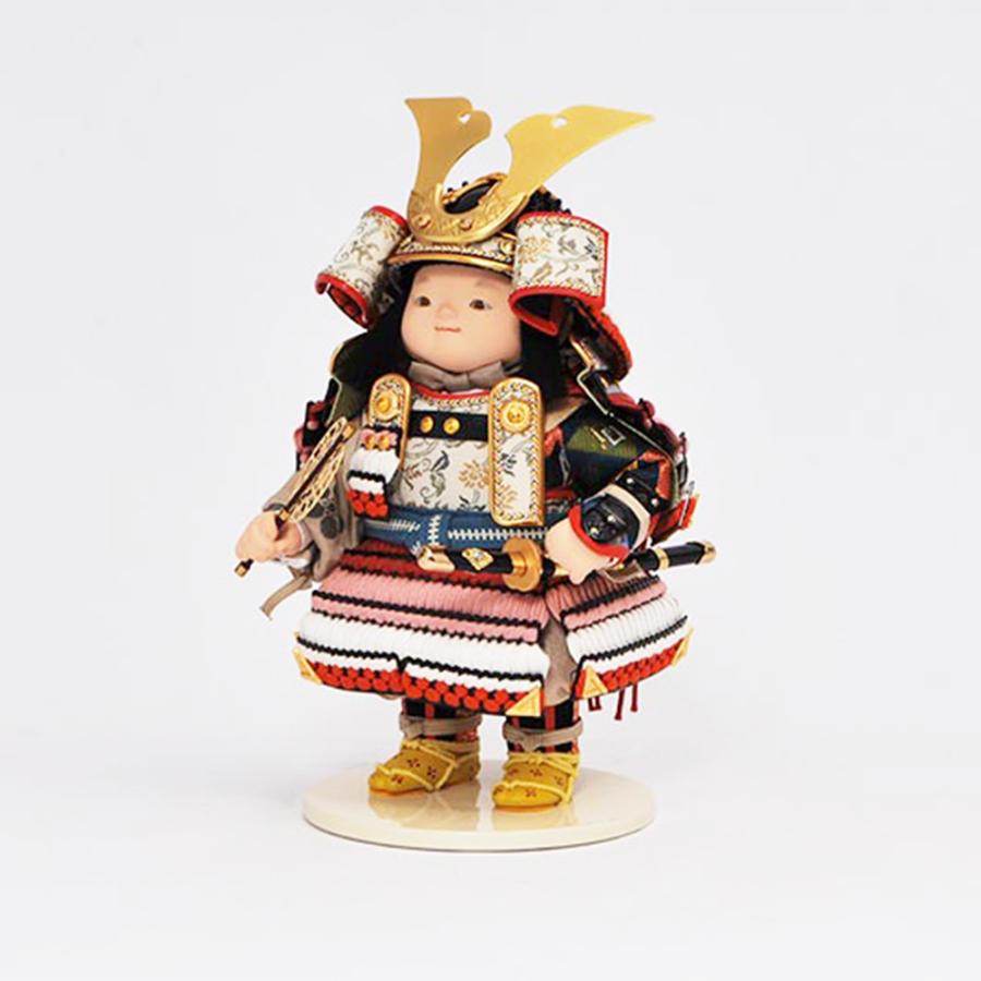五月人形 幸一光 5月人形 お祝い 大将飾り 早苗 さなえ 黒小札 紫匂威 かわいい かっこいい コンパクト 人形のみ 2025_2