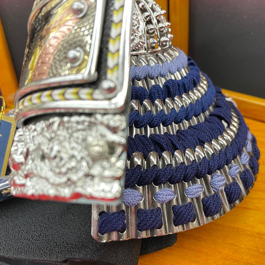 五月人形 兜飾り コンパクト 収納 上杉 謙信 龍 竜 選べる 武将 名将