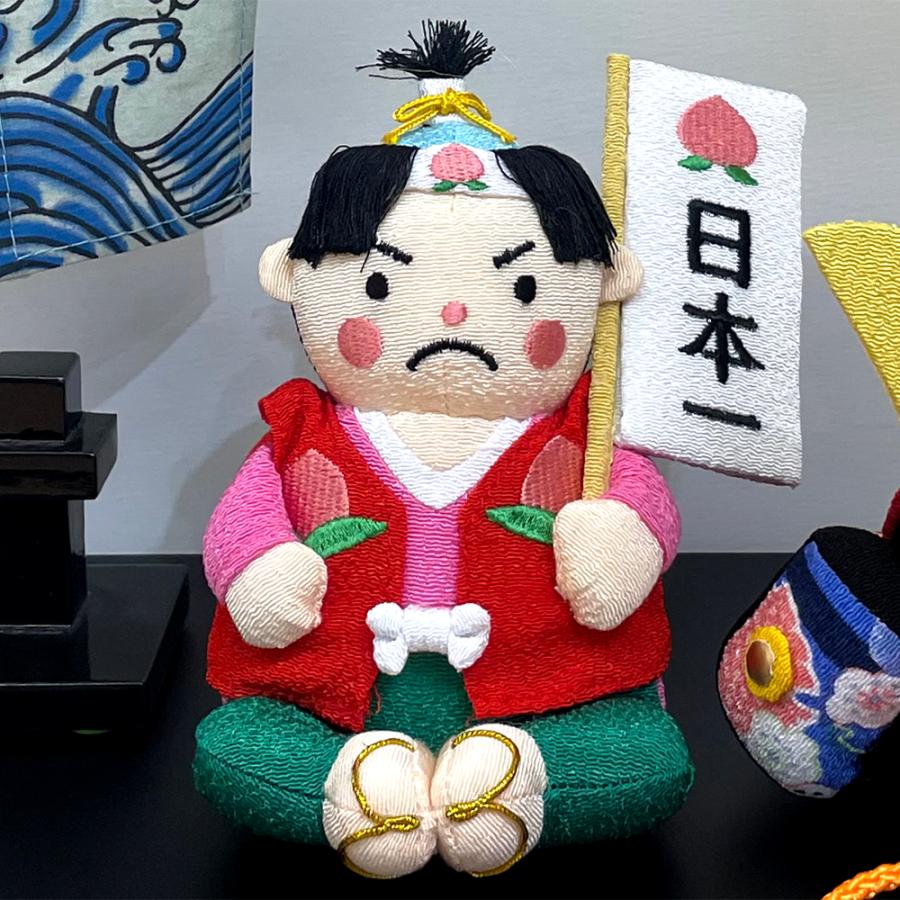 五月人形 兜 桃太郎 ぬいぐるみ のぼり旗 ミニ コンパクト 倉庫管理品
