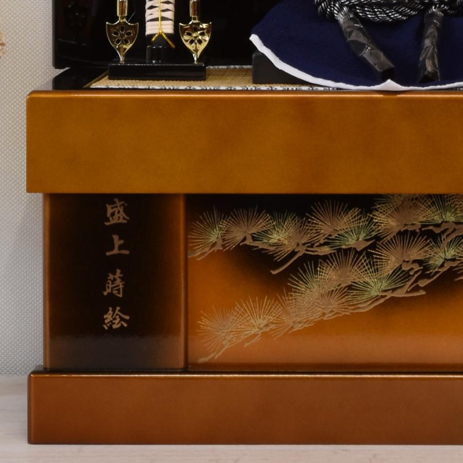 五月人形 コンパクト 収納ケース かぶと ミニ おしゃれ 金 黒 8号 兜飾り モダン 初節句 端午の節句 子供の日 男の子 盛上蒔絵 イブシ銀 彫金 収納 2026_9
