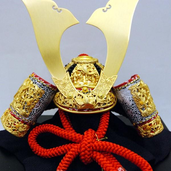 五月人形 単品 兜飾り かぶと 竹雀 雄山作 kabuto-49 : 雛人形-五月