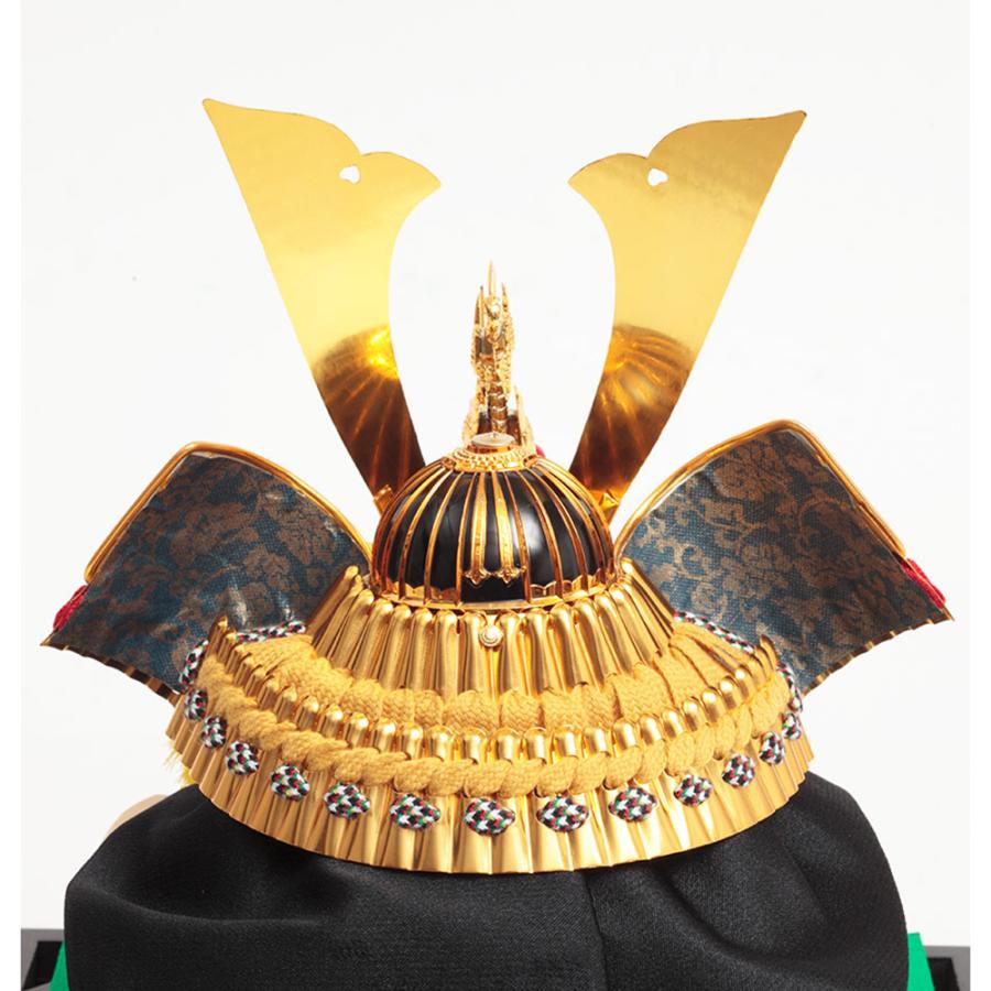 久月　兜　ガラスケース入り 五月人形 久月 コンパクト ケース入り ガラス 5月人形 久月作