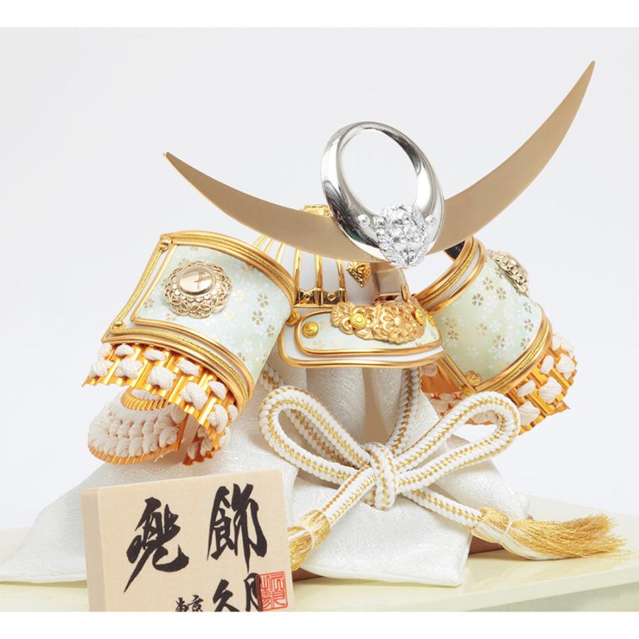 久月 兜セット ミニサイズ 久月 五月人形 コンパクト おしゃれ 久月作 兜 5月人形 ミニ 白