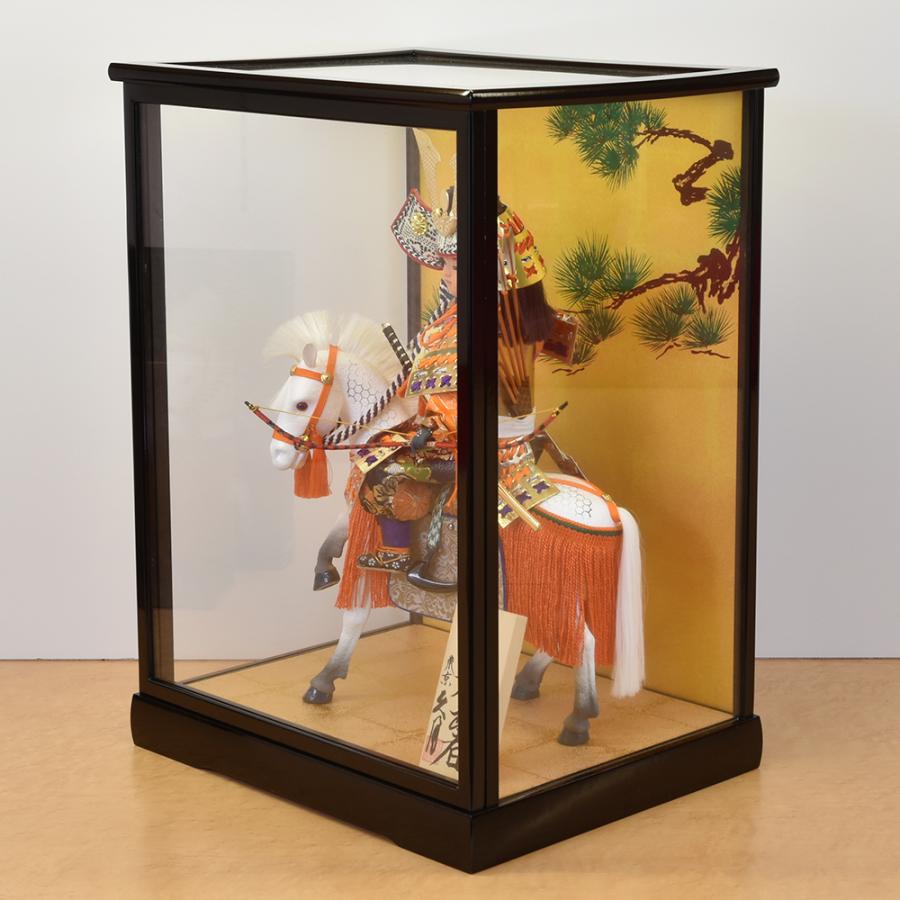 五月人形 久月 ケース飾り 大将飾り 5月人形 乗馬 武者大将