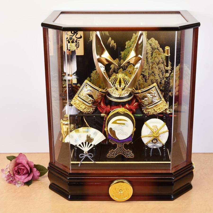 【新品未使用】兜アクリルケース入り　五月人形 五月人形 久月 ケース飾り アクリル ケース入り 5月人形 コンパクト 兜