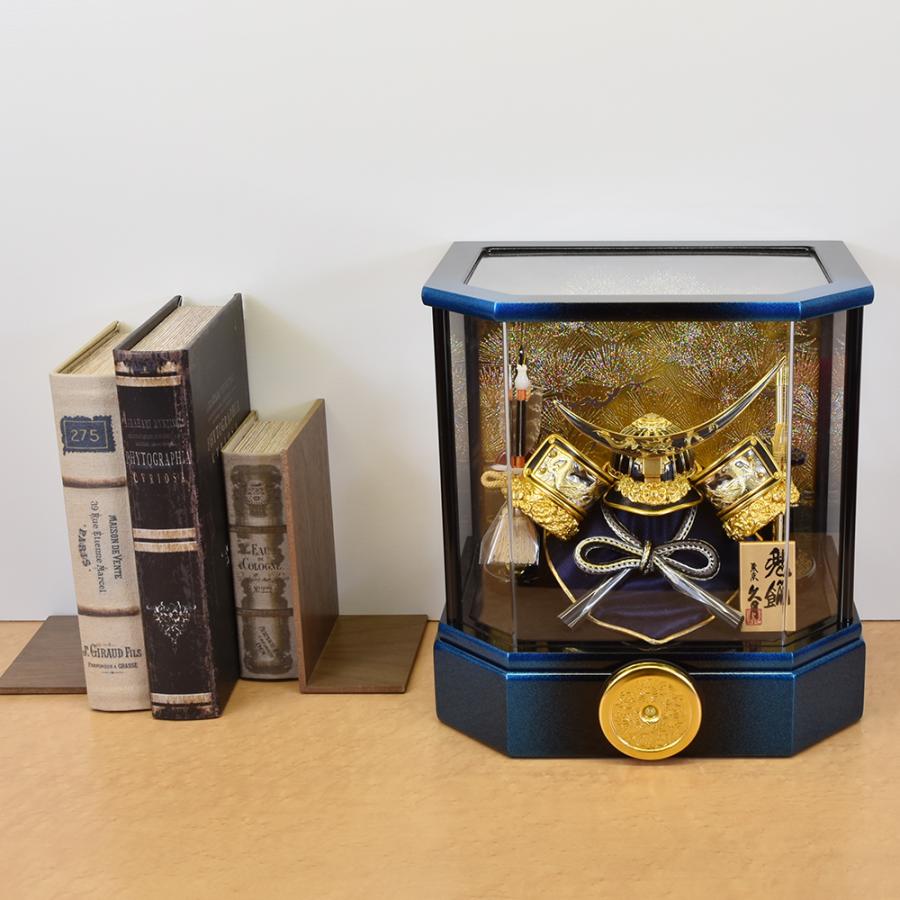 久月 五月人形 久月作 お祝い 兜飾り ケース飾り アクリルケース 5号