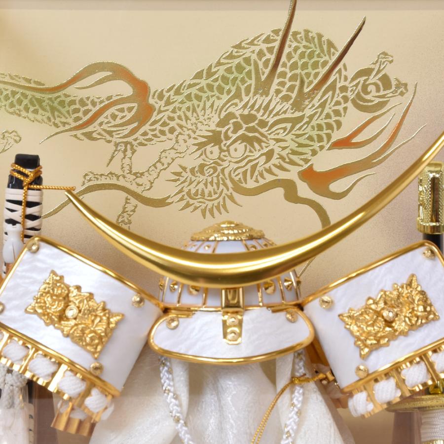 五月人形 久月作 お祝い 兜飾り ケース飾り アクリルケース 6号伊達