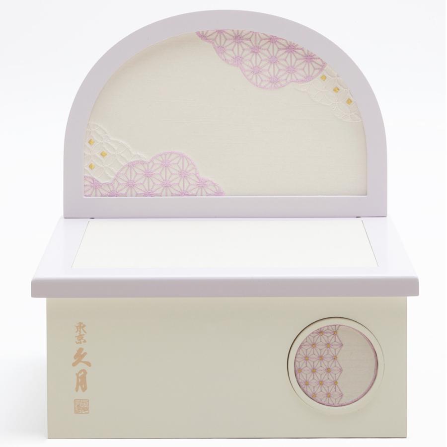 五月人形 久月作 コンパクト お祝い 兜飾り 収納飾り上杉謙信 正絹 薄紫 段縅 4号 カッコいい 端午の節句 おしゃれ No.29_11