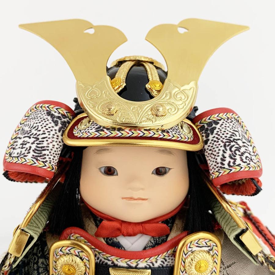 未使用　五月人形　男の子 五月人形 5月人形 コンパクト 大将飾り ひかる 幸一匠作 ナチュラル