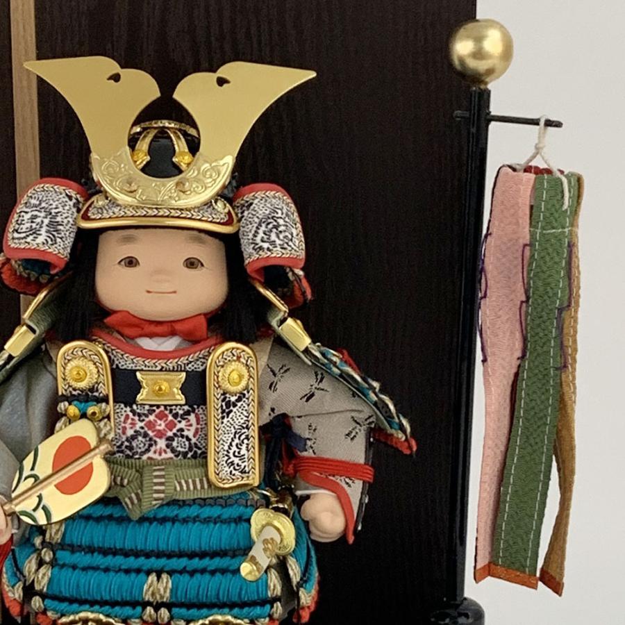 五月人形 5月人形 コンパクト 大将飾り 大空 幸一匠作 茶 モダン