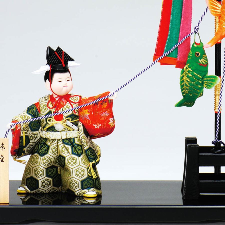 五月人形 真多呂人形作 木目込み 大将飾り 子供大将 本金作引上げ