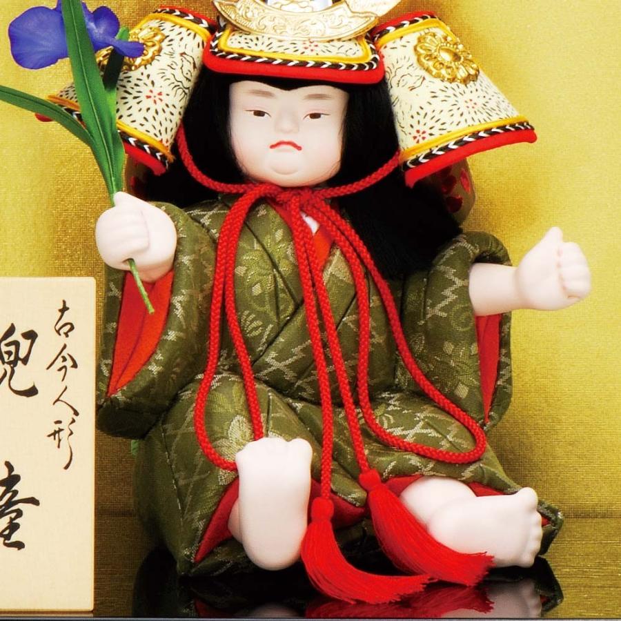 五月人形 真多呂人形作 木目込み 大将飾り 子供大将 ケース飾り 兜童