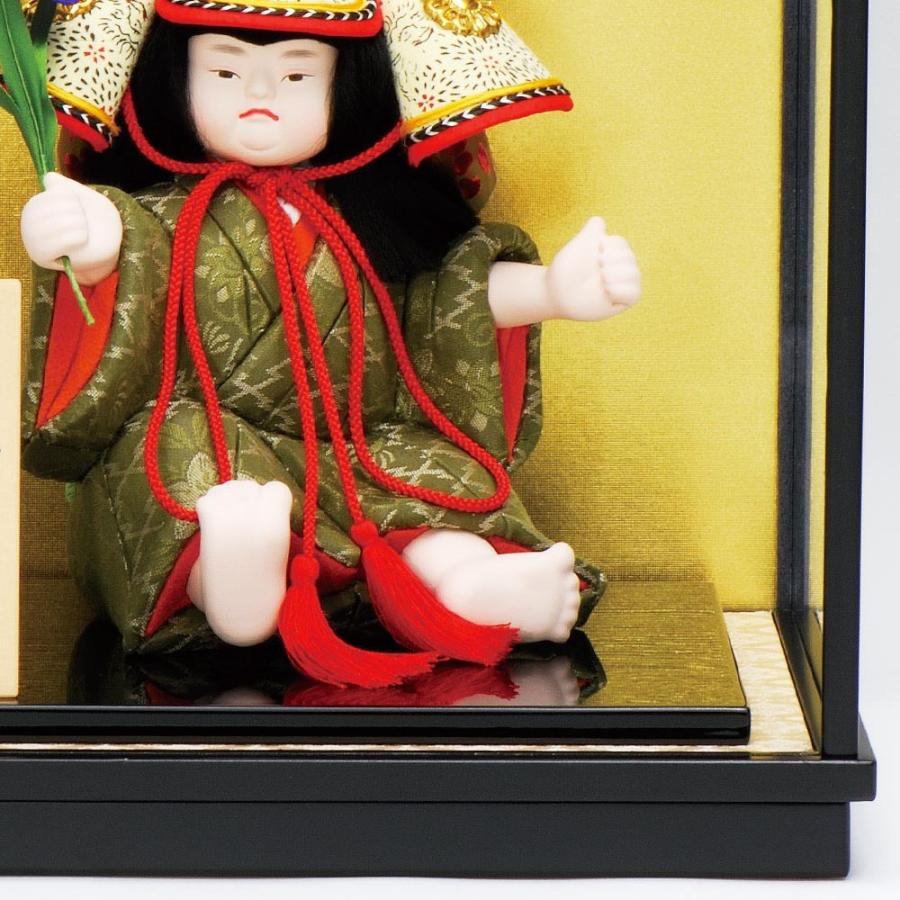 五月人形 真多呂人形作 木目込み 大将飾り 子供大将 ケース飾り 兜童