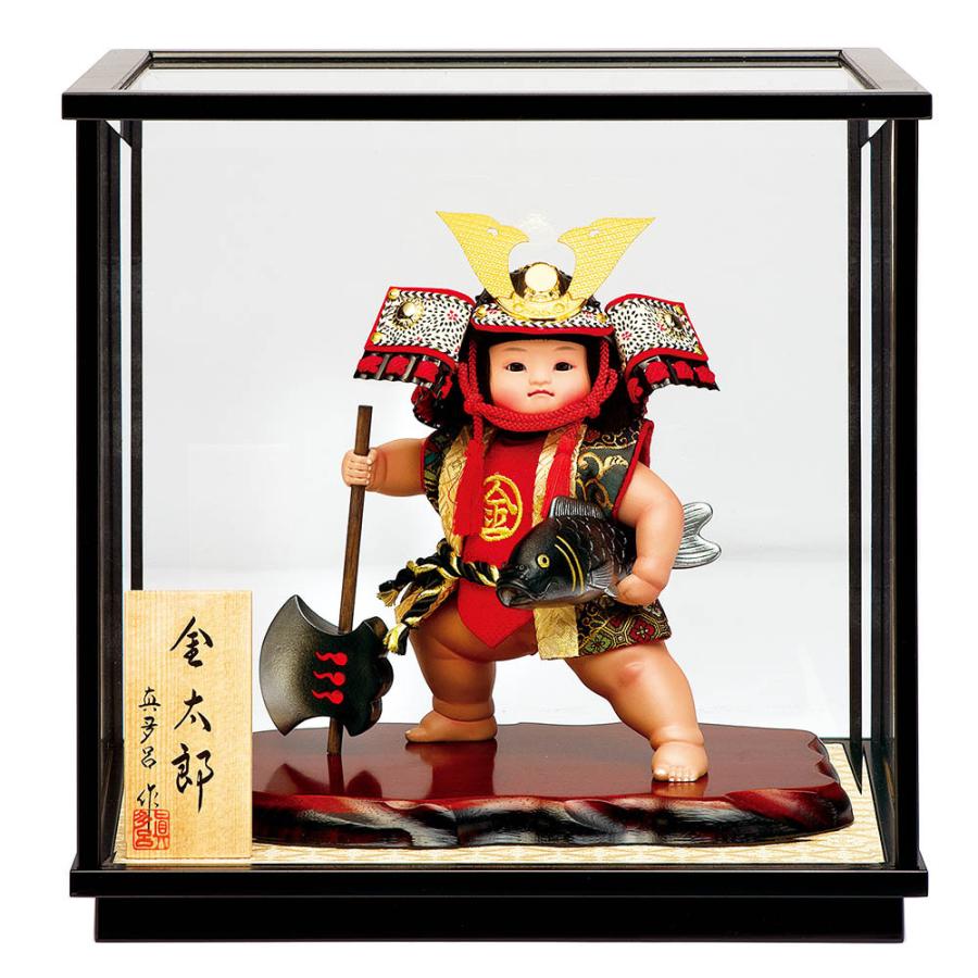 五月人形 真多呂人形作 木目込み 金太郎飾り ケース飾り 金太郎 五月人形 真多呂人形作 木目込み 金太郎飾り ケース飾り 金太郎