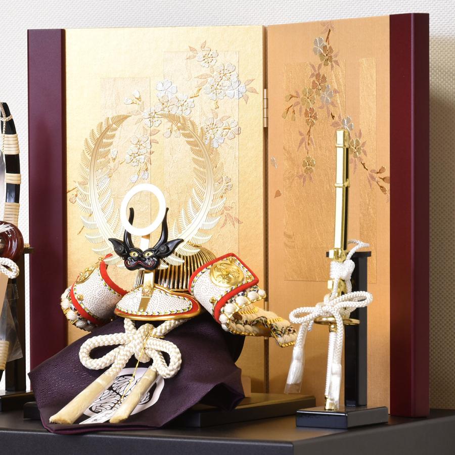 五月人形 徳川 兜 コンパクト 収納飾り 8号 ミニサイズ 金 5月人形