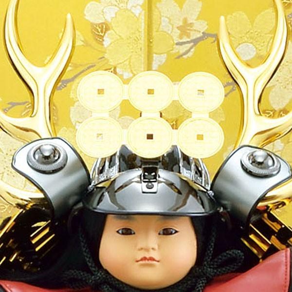 五月人形 大将飾り 子供大将 8号 真田幸村 大将二曲飾り taisyou60-69