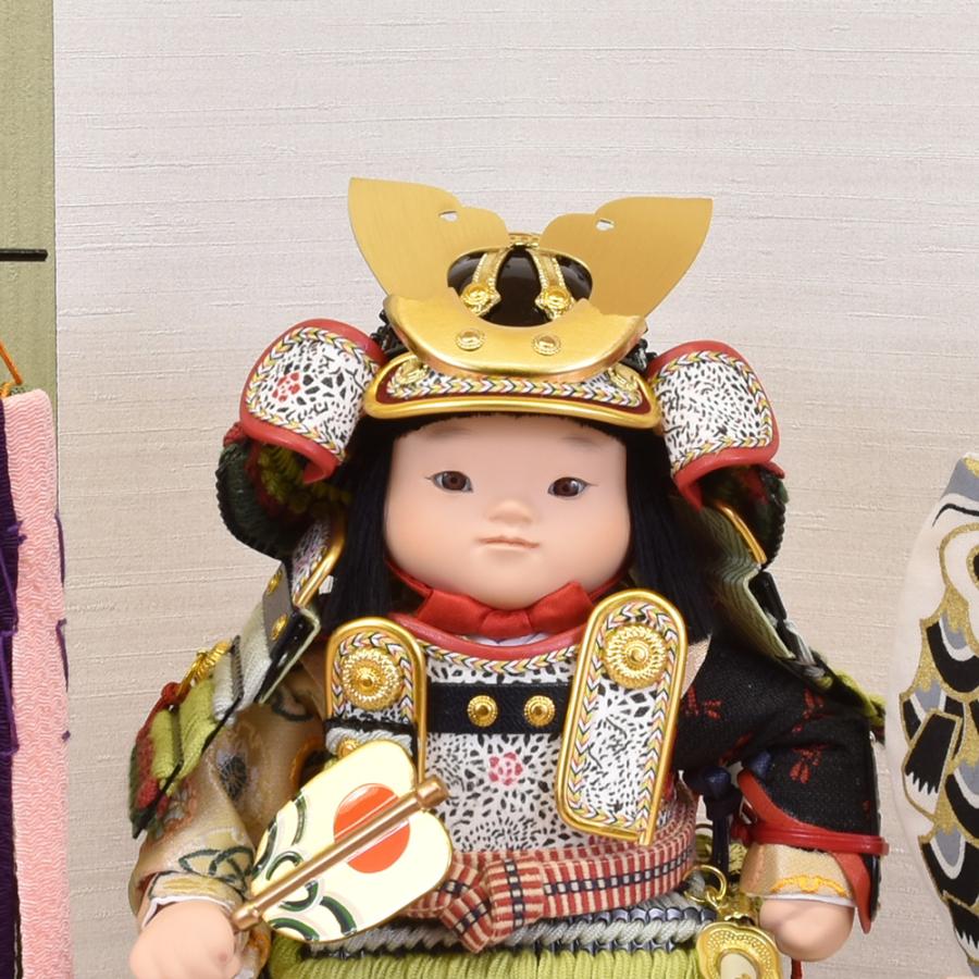 五月人形 大将飾り コンパクト 5月人形 子供大将 幸一光 文こいのぼり