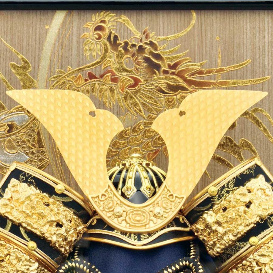 五月人形 コンパクト ケース入り 兜 8号 金 大桑 兜飾り アクリル