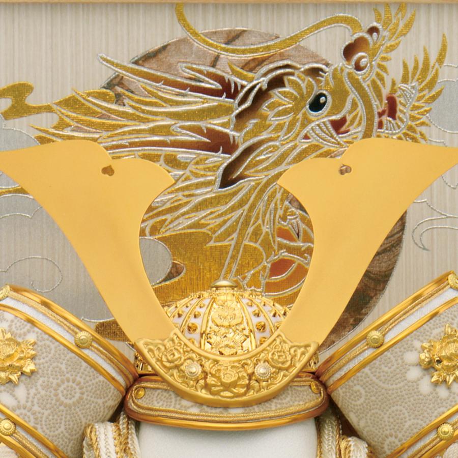 五月人形 コンパクト ケース入り おしゃれ 兜飾り 8号 白金 中鍬兜 おしゃれ ケース飾り 木 木製 台 ミニ モダン かわいい 2025 ck2598-8 |  | 02